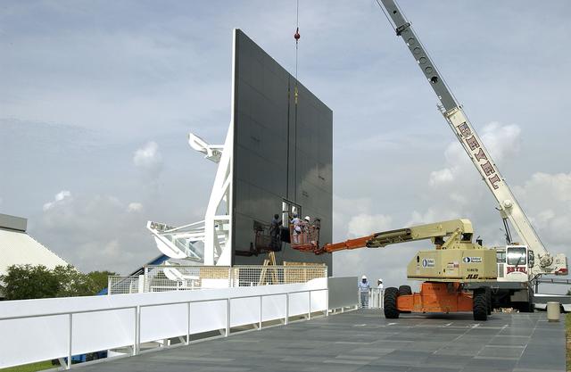 NASA image: Columbia Crew added to Astronaut Memorial Mirror
