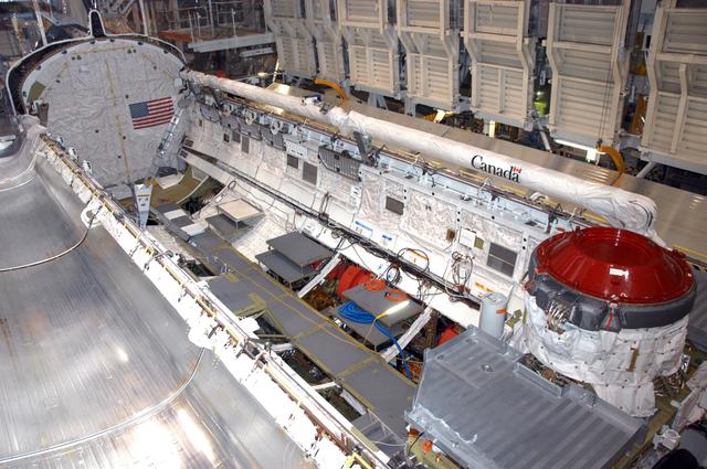 NASA image: Shuttle Bay doors opened in OPF