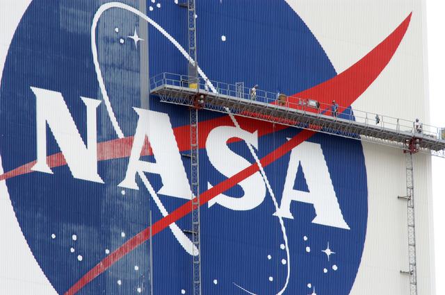 NASA image: VAB Flag Painting