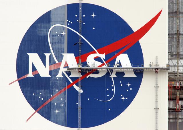 NASA image: VAB Flag Painting