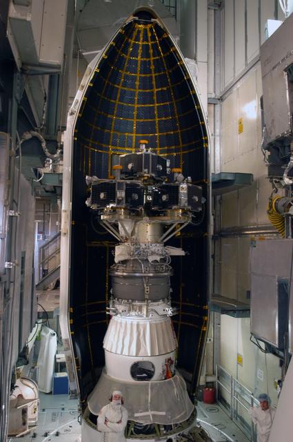 NASA image: THEMIS payload encapsulation at complex 17B