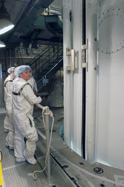 NASA image: THEMIS payload encapsulation at complex 17B