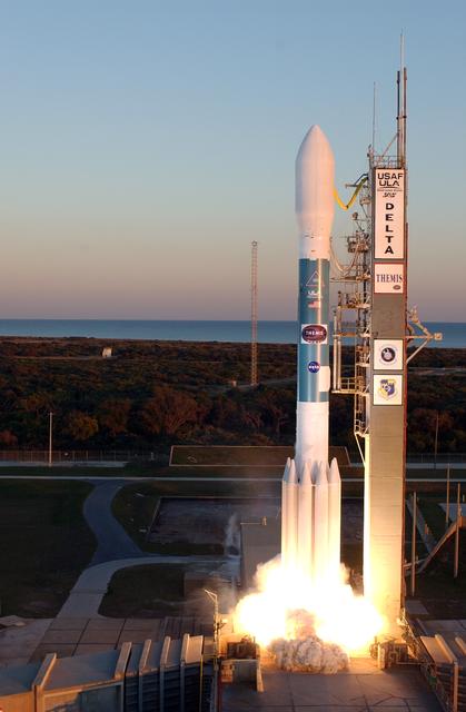 NASA image: Delta II Launch with the THEMIS satellite payload from pad 17B C
