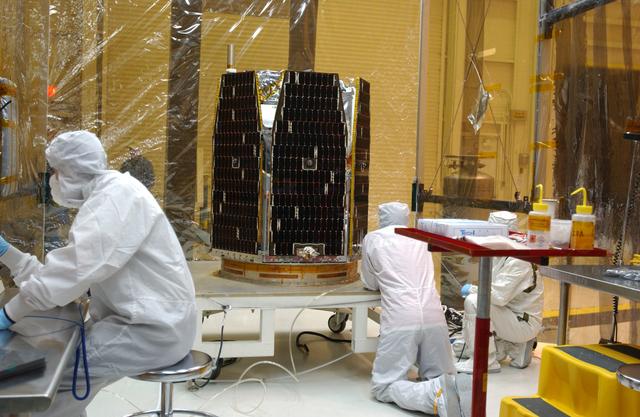 NASA image: Orbital Sciences Pegasus XL AIM Processing