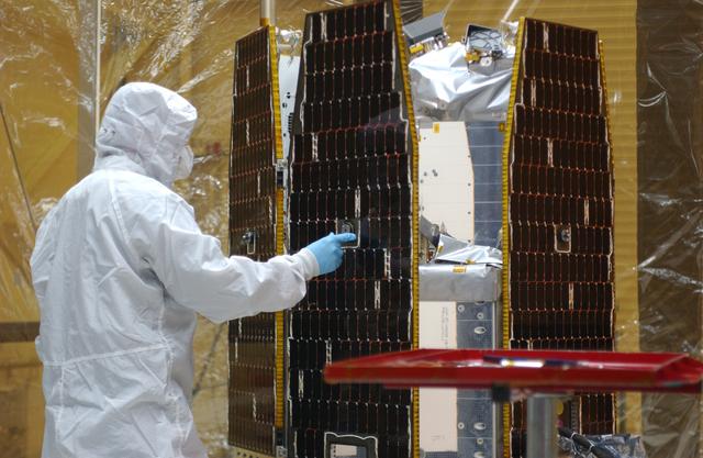 NASA image: Orbital Sciences Pegasus XL AIM Processing