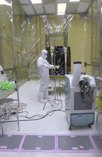 NASA image: Orbital Sciences Pegasus XL AIM Processing