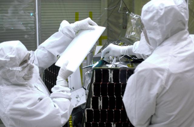 NASA image: Orbital Sciences Pegasus XL AIM Processing