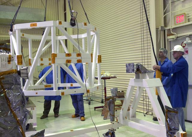 NASA image: AIM being prepared for integrated testing and flight simulation