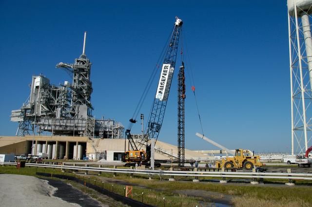 NASA image: Constructing lightning towers for the Constellation Program and 