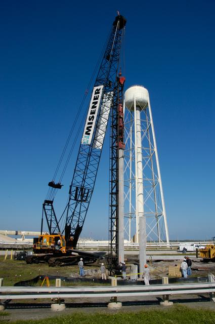 NASA image: Constructing lightning towers for the Constellation Program and 