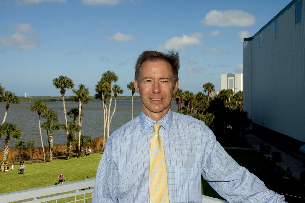 CAPE CANAVERAL, Fla. -- Brewster Shaw is a former astronaut from the first graduating class of astronauts after the Apollo program. He and others from the class were guests at NASA's Kennedy Space Center for the launch of space shuttle Discovery on its STS-124 mission. Shaw is Vice President and General Manager, Space Exploration, for Integrated Defense Systems, The Boeing Company. In 1978 a new group of 35 astronauts was selected after nine years without new astronauts. The pilots were Daniel Brandenstein, Michael Coats, Richard Covey, John Creighton, Robert Gibson, Frederick D. Gregory, Frederick Hauck, Jon McBride, Francis "Dick" Scobee, Brewster Shaw, Loren Shriver, David Walker and Donald Williams. The mission specialists were Guion Bluford, James Buchli, John Fabian, Anna Fisher, Dale Gardner, S. David Griggs, Terry Hart, Steven Hawley, Jeffrey Hoffman, Shannon Lucid, Ronald McNair, Richard Mullane, Steven Nagel, George Nelson, Ellison Onizuka, Judith Resnik, Sally Ride, Rhea Seddon, Robert Stewart, Kathryn D. Sullivan, Norman Thagard and James van Hoften. Since then, a new group has been selected roughly every two years. Photo credit: NASA/Jim Grossmann