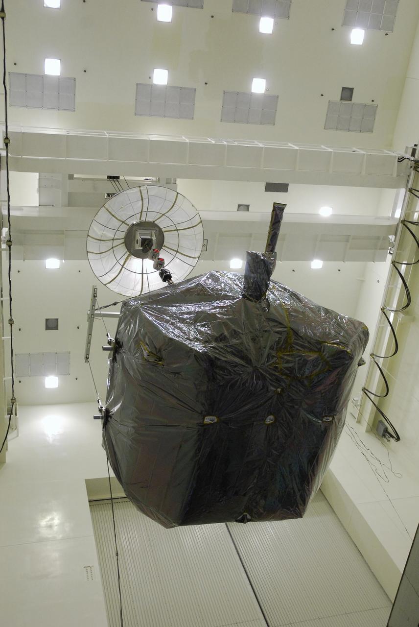 CAPE CANAVERAL, Fla. -  In the Payload Hazardous Servicing Facility at NASA's Kennedy Space Center, an overhead crane lifts the Orbital Replacement Unit Carrier, or ORUC, and moves it across the floor to install it in the payload canister.  The carrier is one of four associated with the STS-125 mission to service the Hubble Space Telescope. It will be installed in the payload canister for transfer to Launch Pad 39A. At the pad, all the carriers will be loaded into space shuttle Atlantis’ payload bay. Launch of Atlantis is targeted for Oct. 10.  Photo credit: NASA/Jack Pfaller
