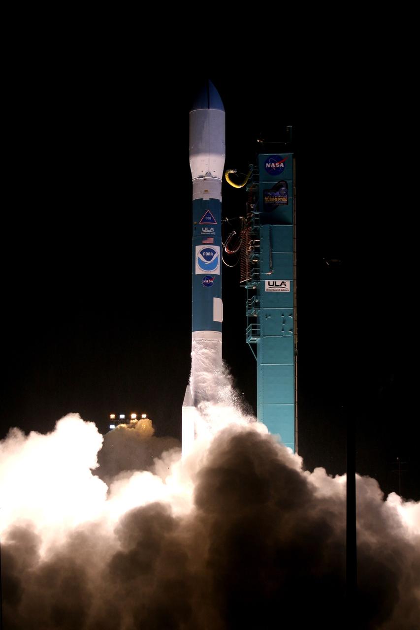 VANDENBERG AIR FORCE BASE, Calif. -- The United Launch Alliance Delta II rocket carrying NASA's NOAA-N Prime satellite lifts off Space Launch Complex 2 at Vandenberg Air Force Base in California at 2:22 a.m. PST Feb. 6, 2009. The countdown and launch were managed by Kennedy Space Center’s Launch Services Program.  Built for NASA by Lockheed Martin, the satellite will improve weather forecasting and monitor the world for environmental events, as well as for distress signals for the Search and Rescue Satellite-Aided Tracking System.  NOAA-N Prime is the fifth and last in the National Oceanic and Atmospheric Administration’s current series of five polar-orbiting satellites with improved imaging and sounding capabilities.  Photo credit: NASA/Carleton Bailie, VAFB-ULA