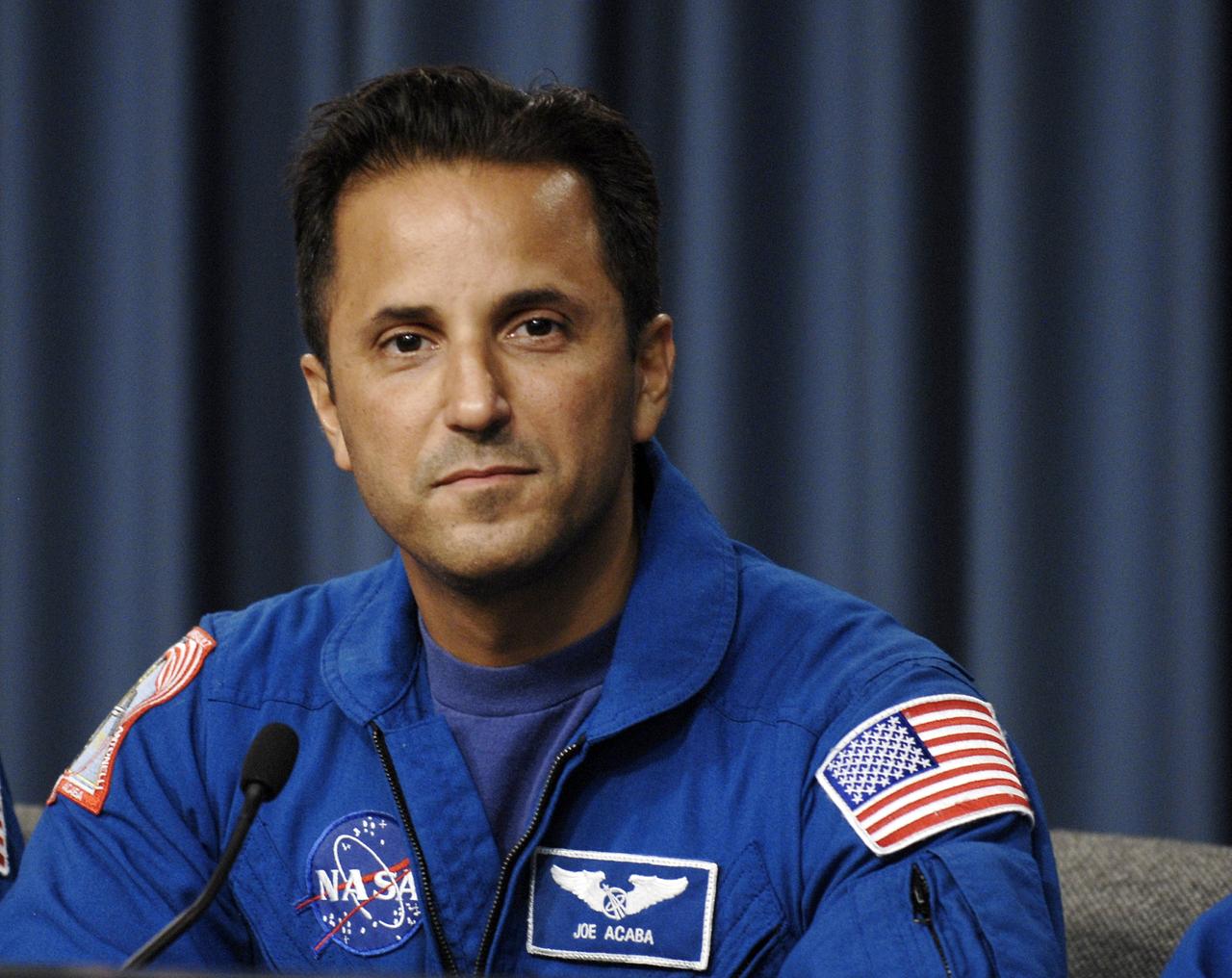 CAPE CANAVERAL, Fla. – At NASA's Kennedy Space Center in Florida, STS-119 Mission Specialist Joseph Acaba participates in a news conference following landing of the space shuttle Discovery STS-119 mission to the International Space Station. Main gear touchdown was at 3:13:17 p.m. EDT. Nose gear touchdown was at 3:13:40 p.m. and wheels stop was at 3:14:45 p.m. Discovery delivered the final pair of large power-generating solar array wings and the S6 truss segment. The mission was the 28th flight to the station, the 36th flight of Discovery and the 125th in the Space Shuttle Program, as well as the 70th landing at Kennedy. Photo credit: NASA/Kim Shiflett