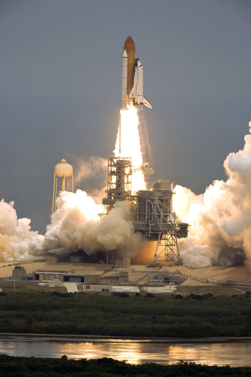 CAPE CANAVERAL, Fla. –Clouds of smoke and steam nearly obliterate Launch Pad 39A at NASA's Kennedy Space Center in Florida as space shuttle Atlantis roars into space on the STS-125 mission to service NASA's Hubble Space Telescope.  Liftoff was on time at 2:01 p.m. EDT. Atlantis' 11-day flight will include five spacewalks to refurbish and upgrade the telescope with state-of-the-art science instruments that will expand Hubble's capabilities and extend its operational lifespan through at least 2014.  The payload includes a Wide Field Camera 3, Fine Guidance Sensor and the Cosmic Origins Spectrograph.   Photo courtesy of Scott Andrews