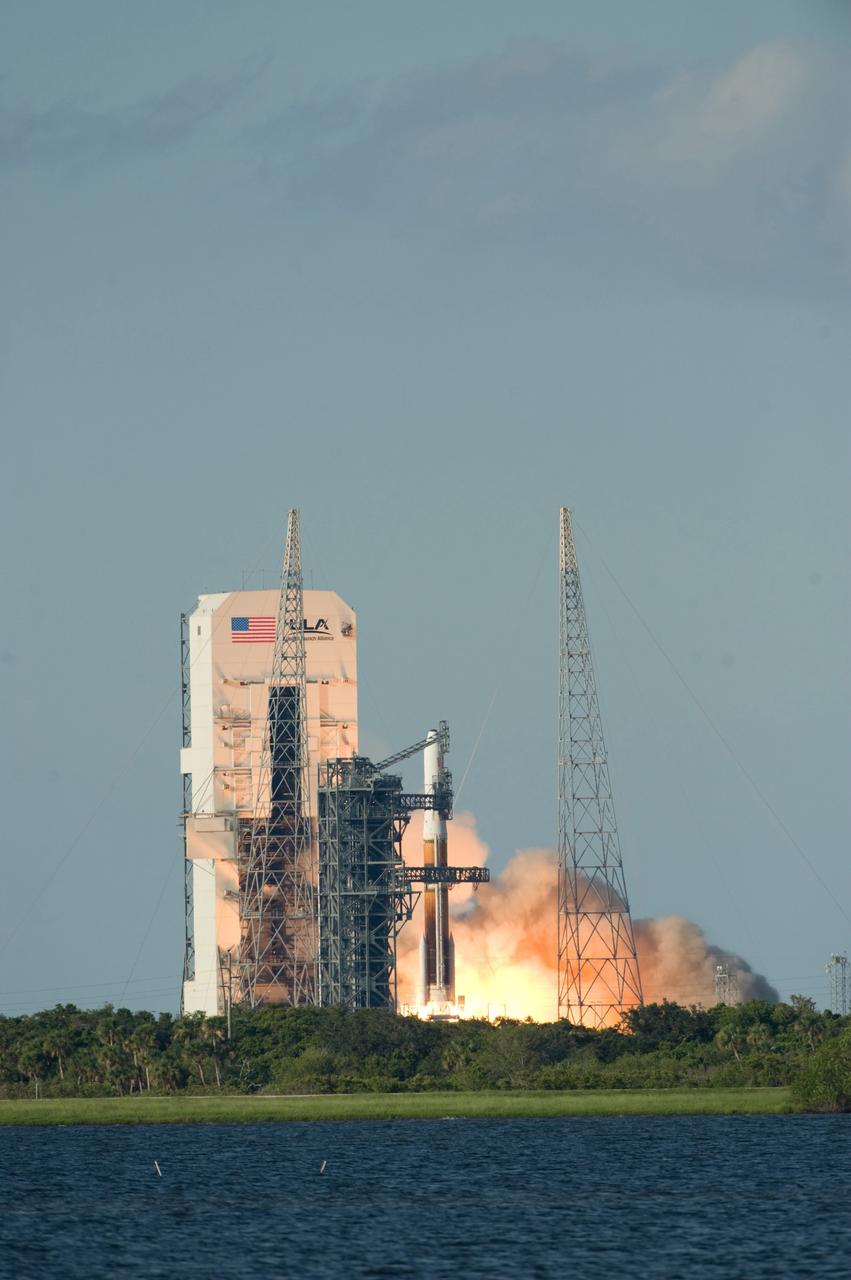 CAPE CANAVERAL, Fla. – With smoke and steam rolling across the launch pad, a Delta IV rocket begins its climb into the sky with the GOES-O satellite aboard.  Liftoff was at 6:51 p.m. EDT from Launch Complex 37 at Cape Canaveral Air Force Station in Florida. The first attempt to launch GOES-O, on June 26, was scrubbed due to thunderstorms in the vicinity of Cape Canaveral. The latest Geostationary Operational Environmental Satellite, GOES-O was developed by NASA for the National Oceanic and Atmospheric Administration, or NOAA. Each of the GOES satellites continuously provides observations of 60 percent of the Earth including the continental United States, providing weather monitoring and forecast operations as well as a continuous and reliable stream of environmental information and severe weather warnings. Once in orbit, GOES-O will be designated GOES-14, and NASA will provide on-orbit checkout and then transfer operational responsibility to NOAA.    Photo credit: NASA/Tom Farrar