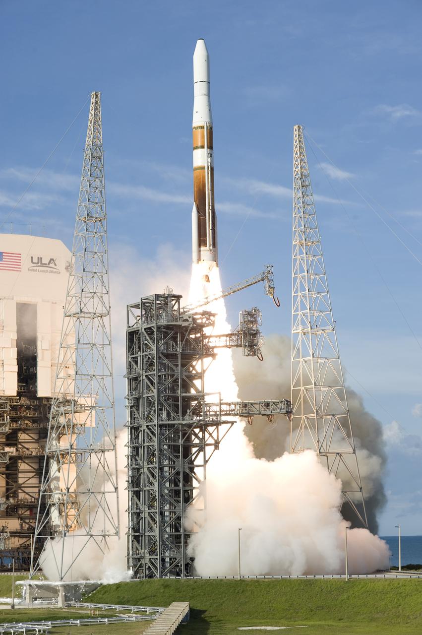 CAPE CANAVERAL, Fla. – With smoke and steam rolling across the launch pad, a Delta IV rocket begins its climb into the sky with the GOES-O satellite aboard.  Liftoff was at 6:51 p.m. EDT from Launch Complex 37 at Cape Canaveral Air Force Station in Florida. The first attempt to launch GOES-O, on June 26, was scrubbed due to thunderstorms in the vicinity of Cape Canaveral. The latest Geostationary Operational Environmental Satellite, GOES-O was developed by NASA for the National Oceanic and Atmospheric Administration, or NOAA. Each of the GOES satellites continuously provides observations of 60 percent of the Earth including the continental United States, providing weather monitoring and forecast operations as well as a continuous and reliable stream of environmental information and severe weather warnings. Once in orbit, GOES-O will be designated GOES-14, and NASA will provide on-orbit checkout and then transfer operational responsibility to NOAA.    Photo credit: NASA/Tony Gray, Gina Mitchell