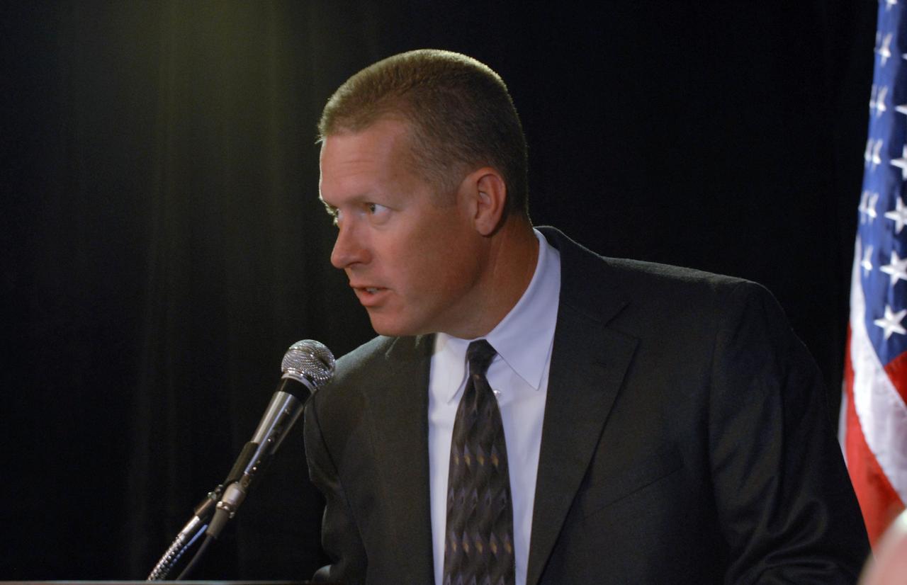 CAPE CANAVERAL, Fla. –  Phil McAlister, special assistant for Program Analysis in NASA's Office of Program Analysis and Evaluation, introduces the Augustine Commission, meeting in Cocoa Beach, Fla. At the request of the Office of Science and Technology Policy, NASA established the Review of U.S. Human Space Flight Plans Committee, known as the Augustine Commission.  Chaired by Norman R. Augustine, retired chairman and CEO of Lockheed Martin Corp., the committee is conducting an independent review of ongoing U.S. human spaceflight plans and programs, as well as alternatives, to ensure the nation is pursuing the best trajectory for the future of human space flight - one that is safe, innovative, affordable, and sustainable.  Photo credit: NASA/Jim Grossmann