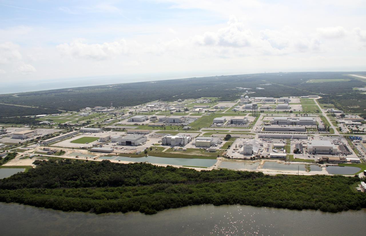 CAPE CANAVERAL, Fla. – An aerial view of Cape Canaveral Air Force Station.   Photo credit: NASA/Troy Cryder