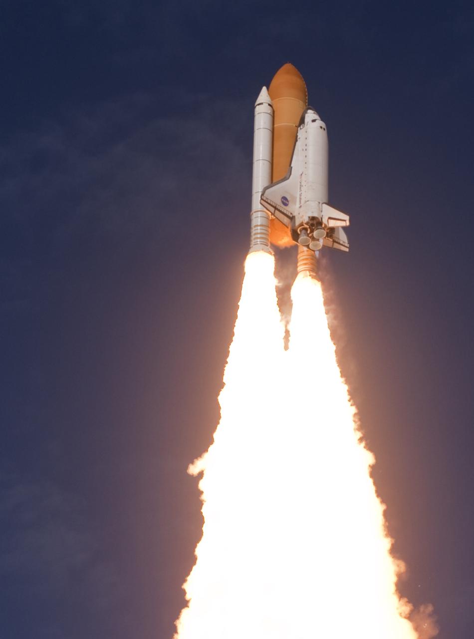 CAPE CANAVERAL, Fla. - Like a phoenix rising from the flames, space shuttle Atlantis takes flight from Launch Pad 39A at NASA's Kennedy Space Center in Florida.    Liftoff on its STS-129 mission came at 2:28 p.m. EST Nov. 16.  Aboard are crew members Commander Charles O. Hobaugh; Pilot Barry E. Wilmore; and Mission Specialists Leland Melvin, Randy Bresnik, Mike Foreman and Robert L. Satcher Jr.  On STS-129, the crew will deliver two ExPRESS Logistics Carriers to the International Space Station, the largest of the shuttle's cargo carriers, containing 15 spare pieces of equipment including two gyroscopes, two nitrogen tank assemblies, two pump modules, an ammonia tank assembly and a spare latching end effector for the station's robotic arm.  Atlantis will return to Earth a station crew member, Nicole Stott, who has spent more than two months aboard the orbiting laboratory.  STS-129 is slated to be the final space shuttle Expedition crew rotation flight. For information on the STS-129 mission and crew, visit http://www.nasa.gov/mission_pages/shuttle/shuttlemissions/sts129/index.html.    Photo courtesy of Scott Andrews