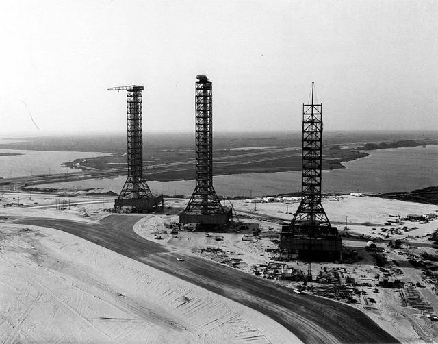 Aerial view of Mobile Launcher Platform
