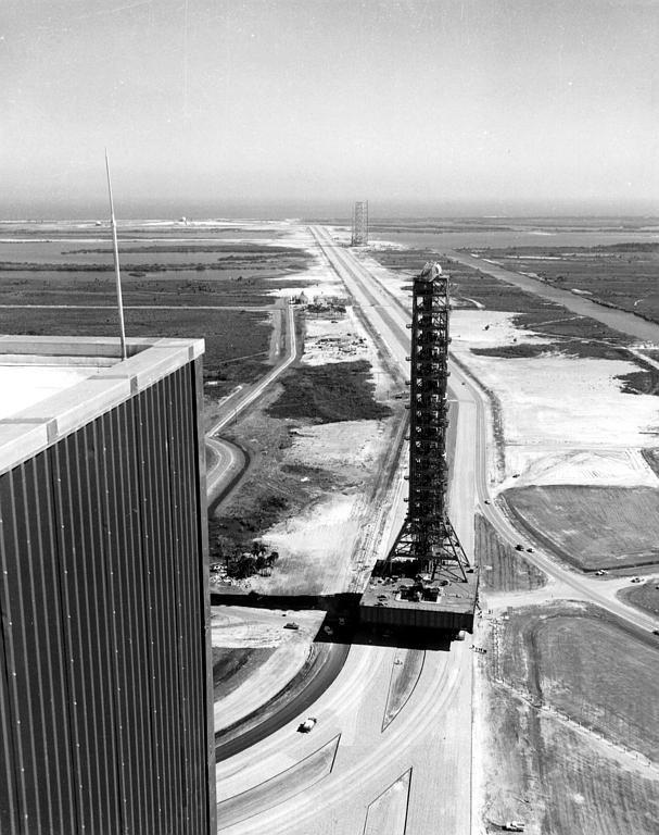 Aerial view of Mobile Launcher Platform