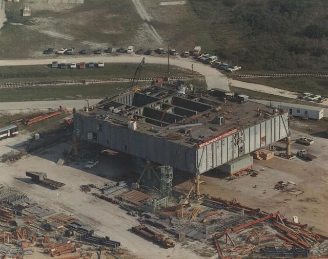Aerial view of Mobile Launcher Platform