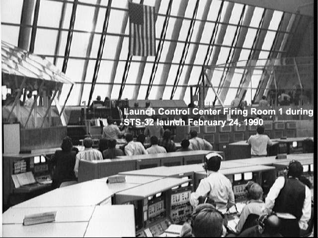Interior view of the Launch Control Center