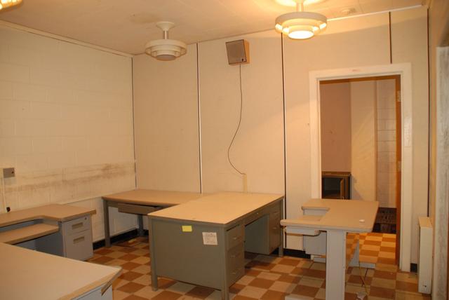 Interior view of the Mission Control Center