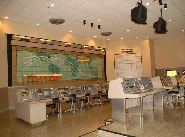 Interior view of the Mission Control Center