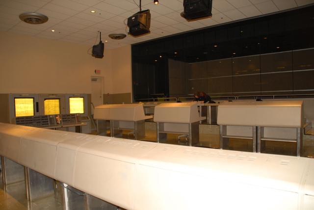 Interior view of the Mission Control Center
