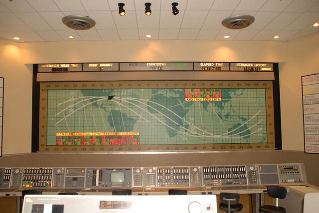 Interior view of the Mission Control Center