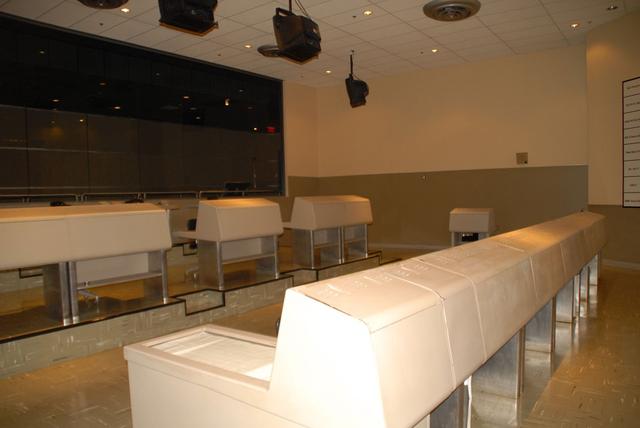 Interior view of the Mission Control Center