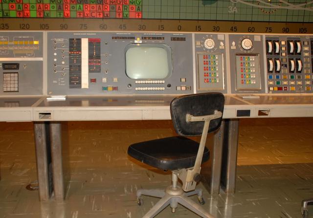 Interior view of the Mission Control Center