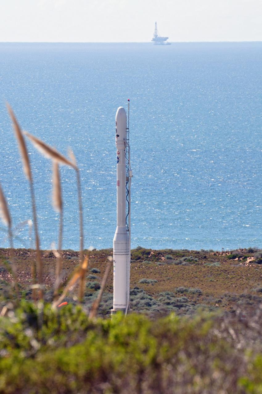 VANDENBERG AIR FORCE BASE, Calif. -- The Orbital Sciences Taurus XL rocket and NASA's encapsulated Glory spacecraft await launch on the pad at Vandenberg Air Force Base's Space Launch Complex 576-E in California. Liftoff originally was scheduled for 5:09 a.m. EST Feb. 23, but was scrubbed for at least 24 hours due to a technical issue that engineers are evaluating.             Once Glory reaches orbit, it will collect data on the properties of aerosols and black carbon. It also will help scientists understand how the sun's irradiance affects Earth's climate. For information, visit www.nasa.gov/glory. Photo credit: NASA/Randy Beaudoin, VAFB