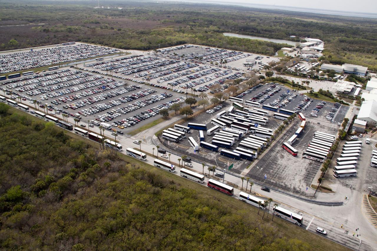 CAPE CANAVERAL, Fla. -- Swarms of people are at the Kennedy Space Center Visitor Complex in Florida to watch space shuttle Discovery lift off on its final scheduled mission from Launch Pad 39A.      Liftoff is set for 4:50 p.m. EST on Feb. 24. Discovery and its six-member STS-133 crew will deliver the Permanent Multipurpose Module, packed with supplies and critical spare parts, as well as Robonaut 2, the dexterous humanoid astronaut helper, to the International Space Station. Discovery, which will fly its 39th mission, is scheduled to be retired following STS-133. This will be the 133rd Space Shuttle Program mission and the 35th shuttle voyage to the space station. For more information on the STS-133 mission, visit www.nasa.gov/mission_pages/shuttle/shuttlemissions/sts133/. Photo credit: NASA/Jack Pfaller