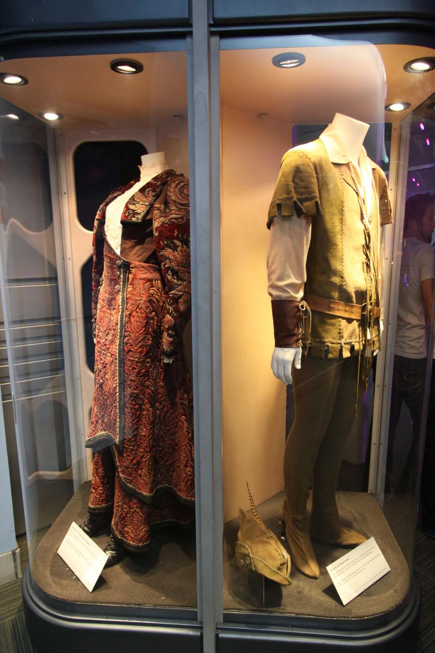 CAPE CANAVERAL, Fla. -- At NASA Kennedy Space Center's Visitor Complex, Star Trek memorabilia is being displayed this summer through Sept. 5.     Appearing for the first time in the southeast, "Star Trek: The Exhibition" is an interactive exhibit of authentic Star Trek artifacts from the past 40 years, featuring one-of-a-kind costumes, props and filming models from every Star Trek television series and feature film, including a recreation of the U.S.S. Enterprise Bridge from the original series. Photo credit: NASA/Jack Pfaller