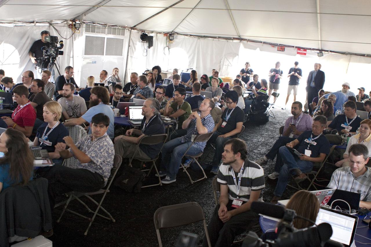 CAPE CANAVERAL, Fla. -- At Kennedy Space Center in Florida, NASA is hosting a Tweetup for 150 Twitter followers of space shuttle Atlantis' STS-135 mission to the International Space Station, selected from more than 5,500 online registrants. A Tweetup is an informal meeting of people who use the social messaging medium Twitter. This Tweetup is an opportunity to learn more about NASA, explore NASA's Kennedy Space Center in Florida and experience a space shuttle launch.               Atlantis and its crew of four; Commander Chris Ferguson, Pilot Doug Hurley, Mission Specialists Sandy Magnus and Rex Walheim, are scheduled to lift off at 11:26 a.m. EDT on July 8 to deliver the Raffaello multi-purpose logistics module packed with supplies and spare parts to the station. Atlantis also will fly the Robotic Refueling Mission experiment that will investigate the potential for robotically refueling existing satellites in orbit. In addition, Atlantis will return with a failed ammonia pump module to help NASA better understand the failure mechanism and improve pump designs for future systems. STS-135 will be the 33rd flight of Atlantis, the 37th shuttle mission to the space station, and the 135th and final mission of NASA's Space Shuttle Program. For more information visit, www.nasa.gov/mission_pages/shuttle/shuttlemissions/sts135/index.html. Photo credit: NASA/Troy Cryder