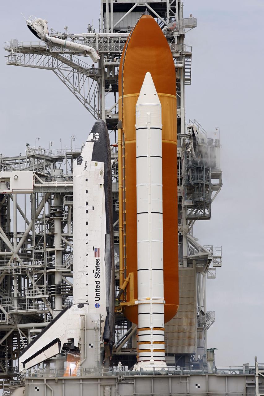 CAPE CANAVERAL, Fla. -- At NASA's Kennedy Space Center in Florida, space shuttle Atlantis' main engines and solid rocket boosters ignite on Launch Pad 39A as it lifts off on its STS-135 mission to the International Space Station.      Atlantis with its crew of four; Commander Chris Ferguson, Pilot Doug Hurley, Mission Specialists Sandy Magnus and Rex Walheim, lifted off at 11:29 a.m. EDT on July 8, 2011 to deliver the Raffaello multi-purpose logistics module packed with supplies and spare parts for the International Space Station. Atlantis also will fly the Robotic Refueling Mission experiment that will investigate the potential for robotically refueling existing satellites in orbit. In addition, Atlantis will return with a failed ammonia pump module to help NASA better understand the failure mechanism and improve pump designs for future systems. STS-135 is  the 33rd flight of Atlantis, the 37th shuttle mission to the space station, and the 135th and final mission of NASA's Space Shuttle Program. For more information, visit www.nasa.gov/mission_pages/shuttle/shuttlemissions/sts135/index.html. Photo credit: NASA/Rusty Backer and Mike Gayle