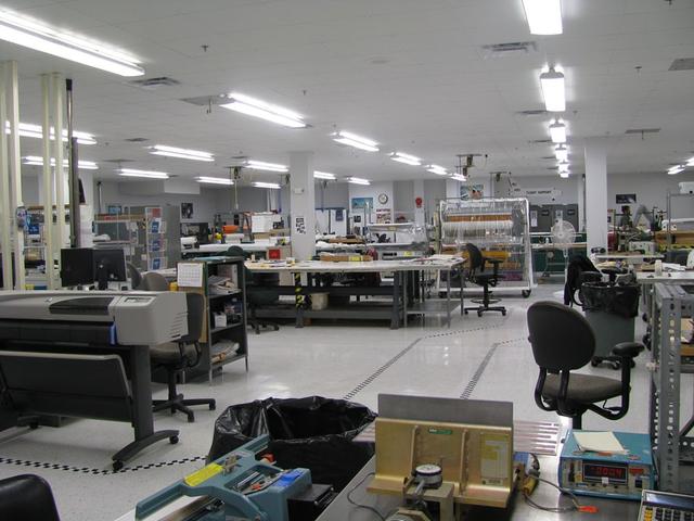 Interior view of the Thermal Ptroctection System facility