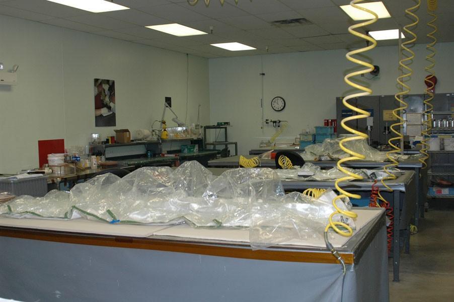 Interior view of the Thermal Ptroctection System facility