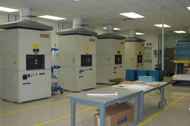 Interior view of the Thermal Ptroctection System facility