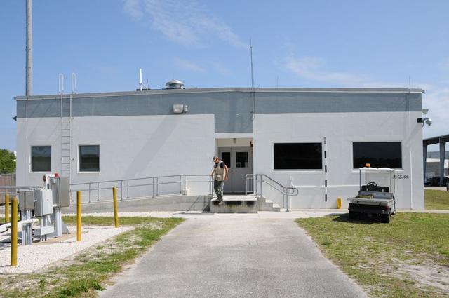 View of the Landing Aids Control Building