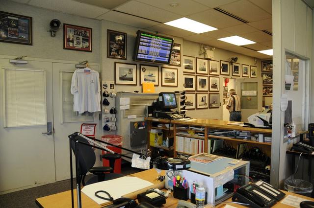 Interior view of the Landing Aids Control Building