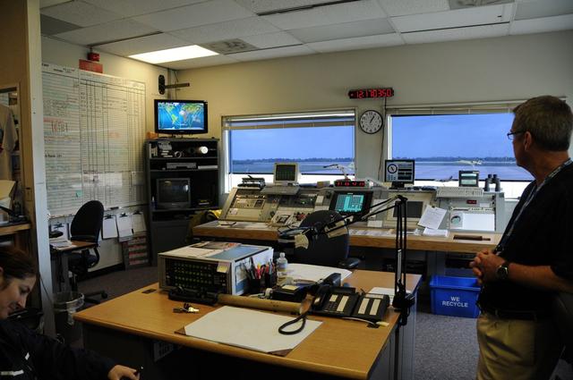 Interior view of the Landing Aids Control Building