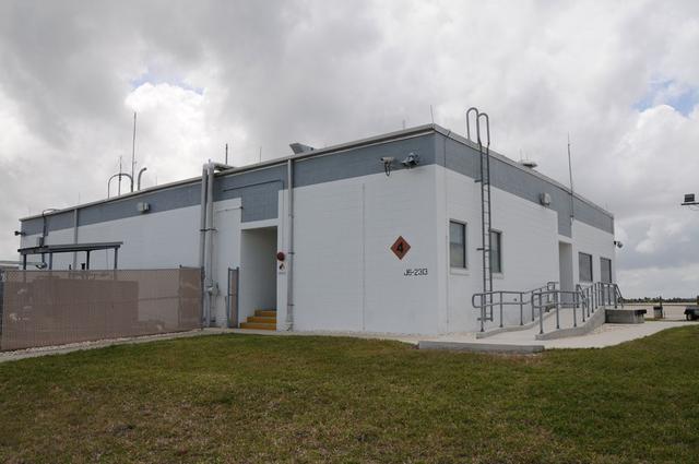 View of the Landing Aids Control Building