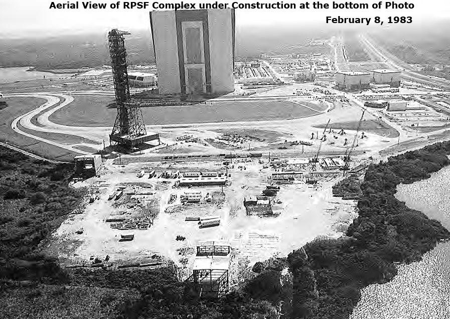 Aerial View of RPSF Complex under construction, February 8, 1983