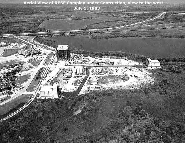 Aerial View of RPSF Complex under construction view to the west, July 5, 1983