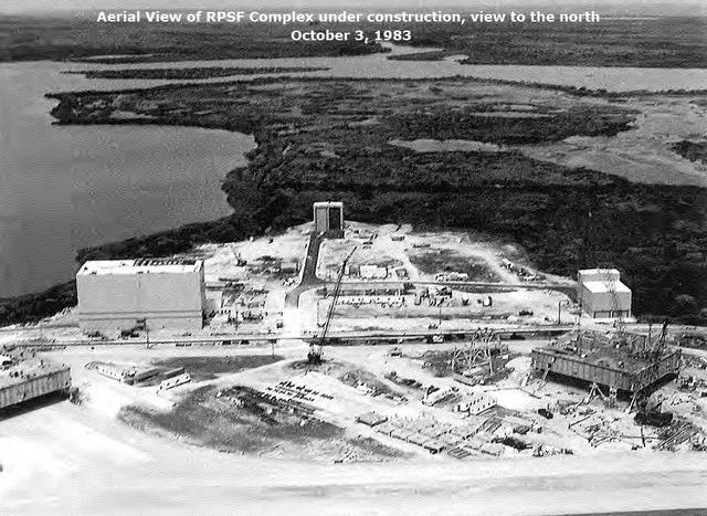 Aerial View of RPSF Complex under construction view to the north, October 3, 1983