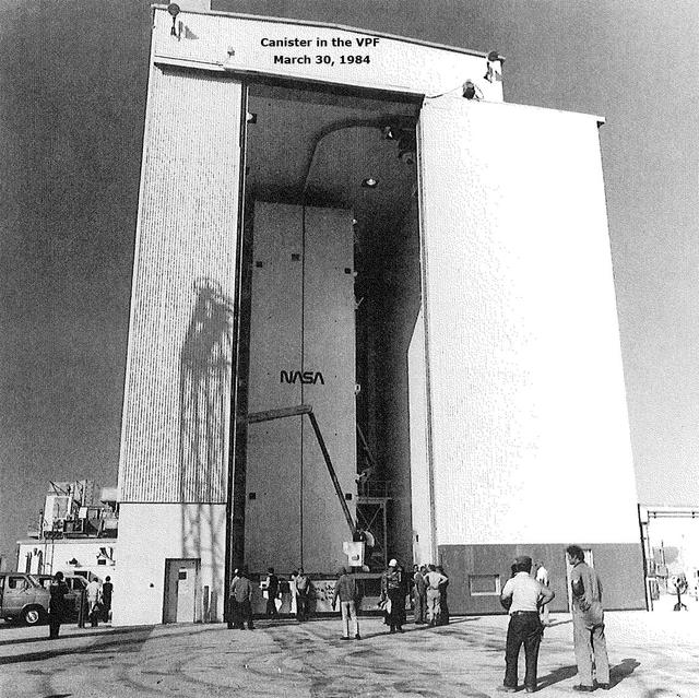 Canister in the VPF, March 30, 1984